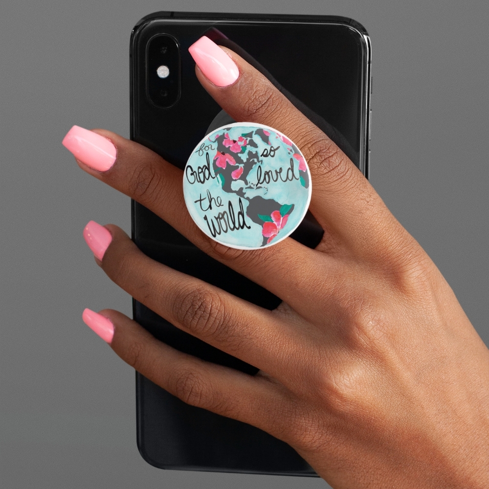 "for God so Loved the World..." Phone Grip/Stand